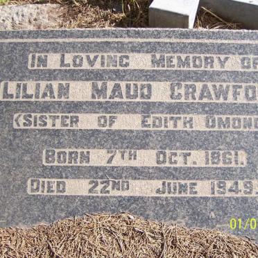 CRAWFORD Lilian Maud 1861-1949