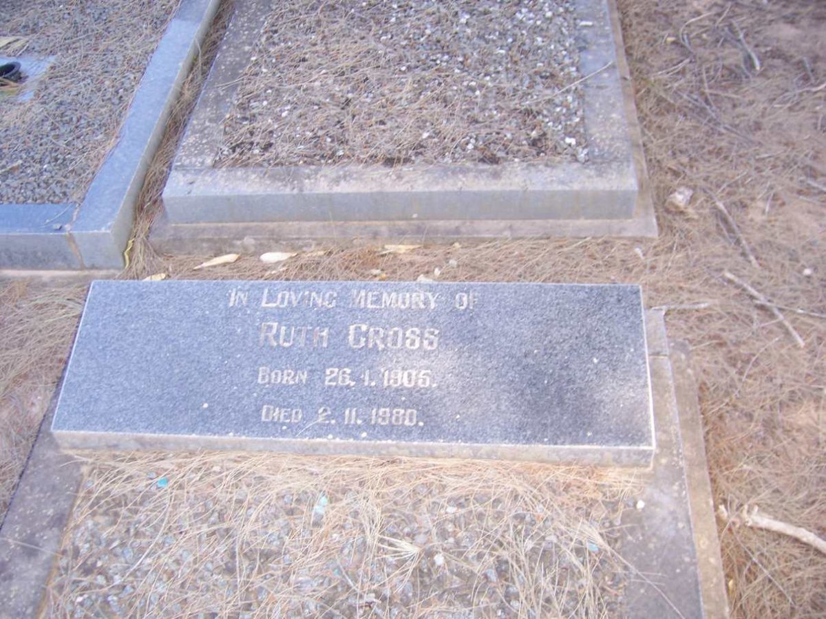 CROSS Ruth 1905-1980