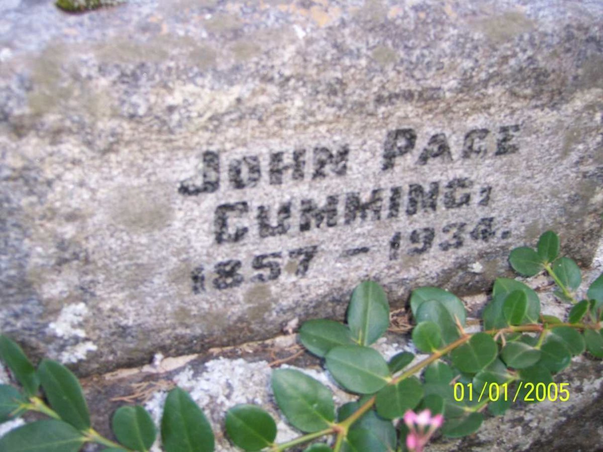 CUMMING John Page 1857-1934