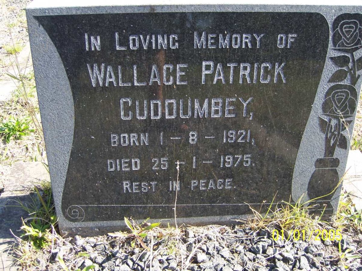 CUDDUMBEY Wallace Patrick 1921-1975