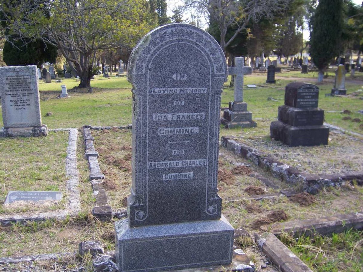 CUMMING Archibald Charles &amp; Ida Francis