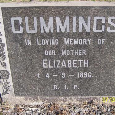 CUMMINGS Elizabeth -1896