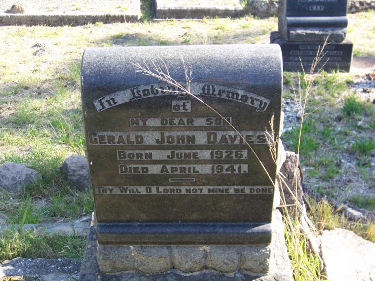 DAVIES Gerald John 1926-1941