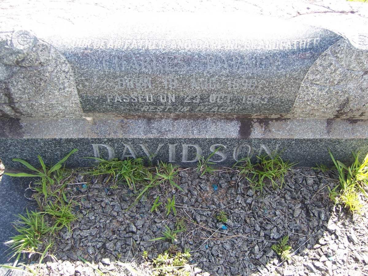 DAVIDSON Charles Barney 1896-1963