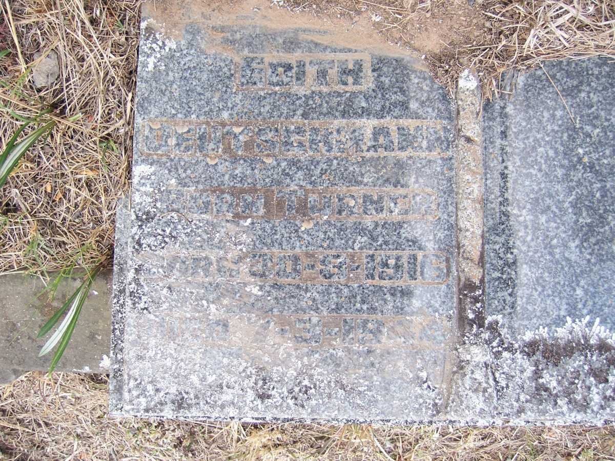 DEUTSCHMANN Edith nee TURNER 1916-1944