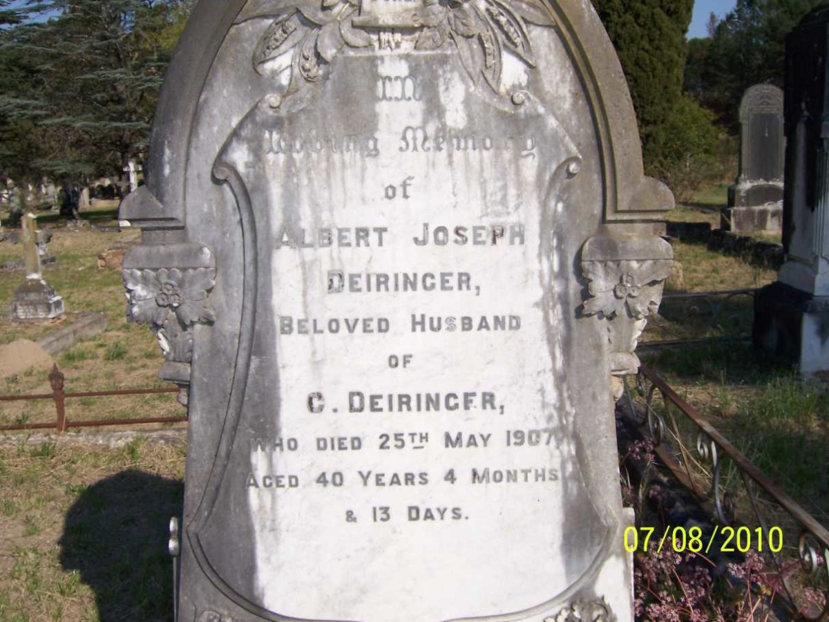DEIRINGER Albert Joseph -1907