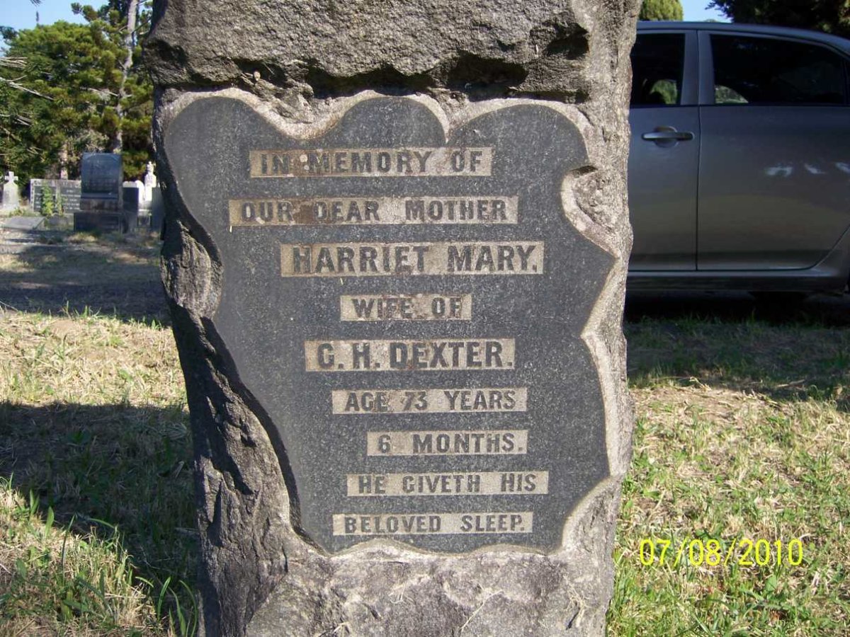 DEXTER Harriet Mary