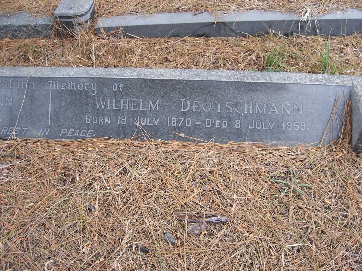 DEUTSCHMANN Wilhelm 1870-1959 &amp; Friedericke 1871-1963