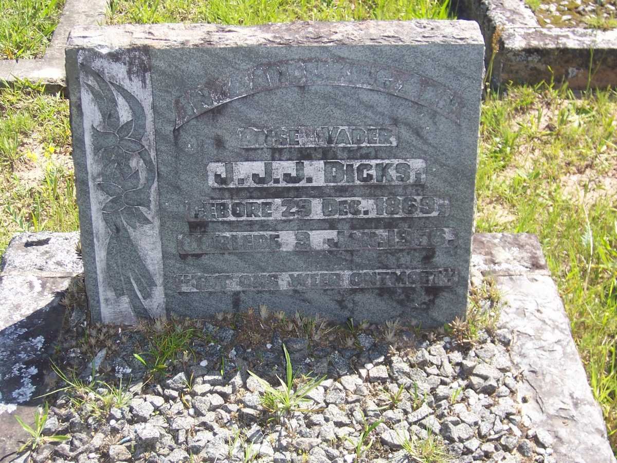 DICKS J.J.J. 1869-1956