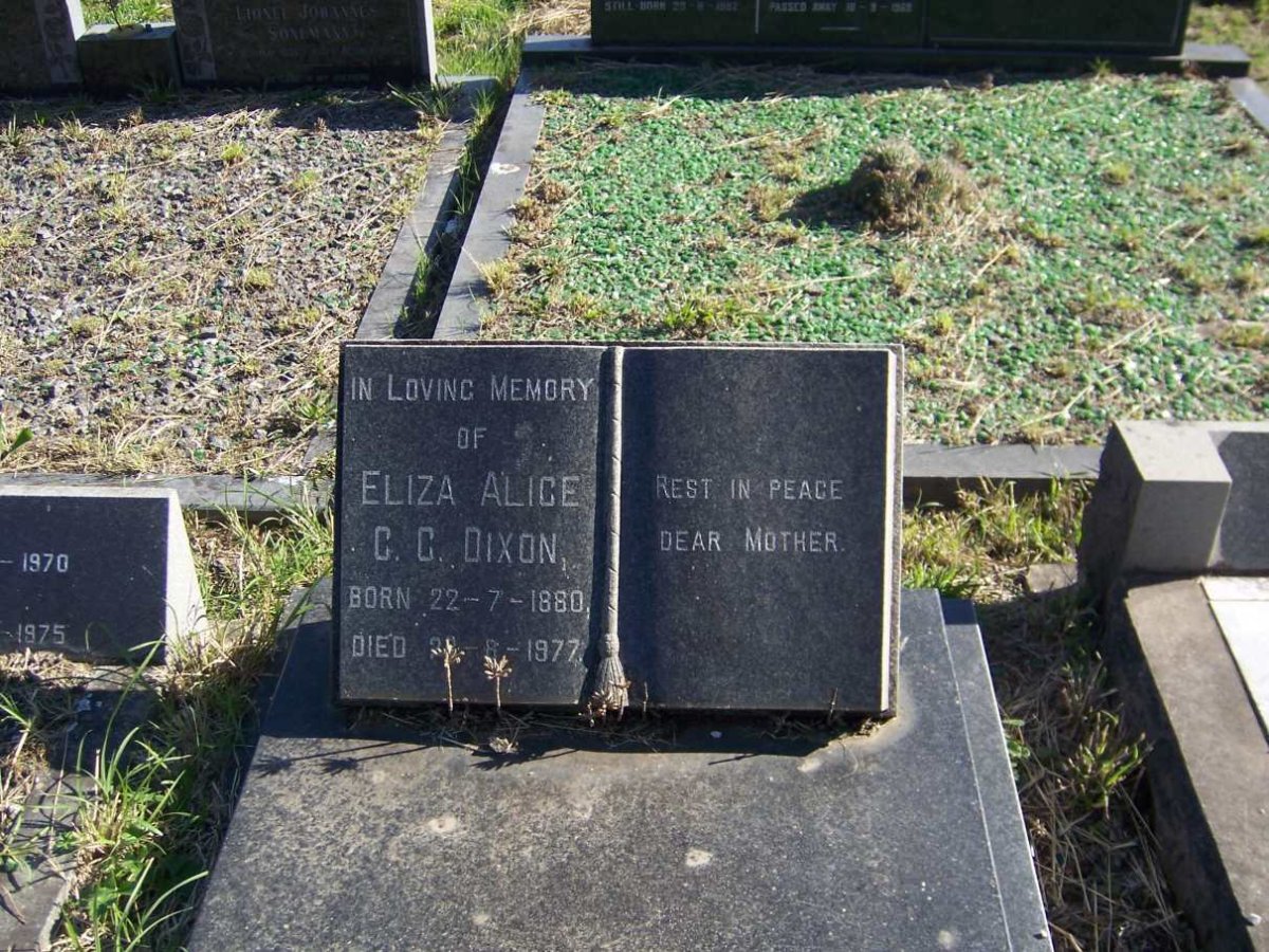 DIXON Eliza Alice C.C. 1880-1977