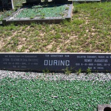 1DURING Henry Augustus 1889-1970 &amp; Lydia Elizabeth COETZEE 1894-?