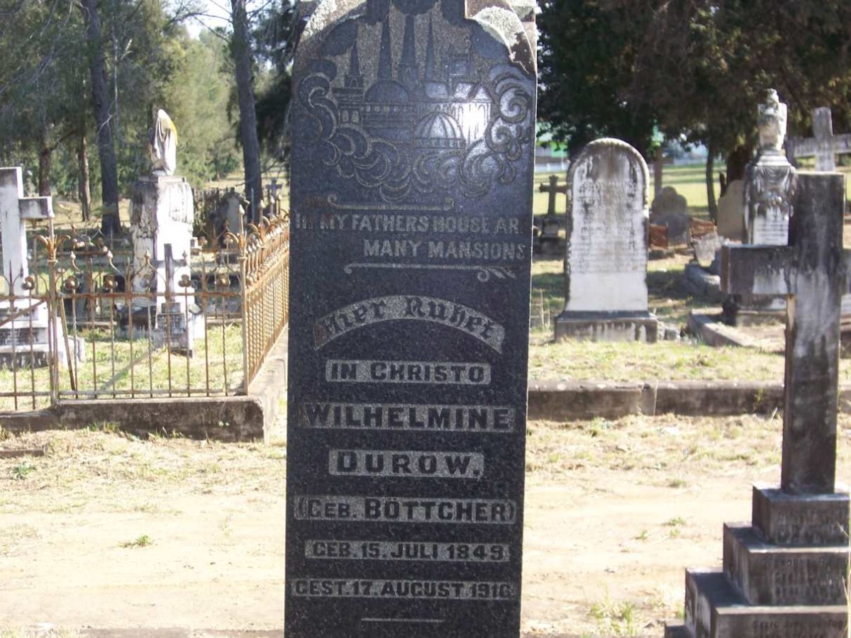 DUROW Wilhelmine nee BOTTCHER 1849-1916