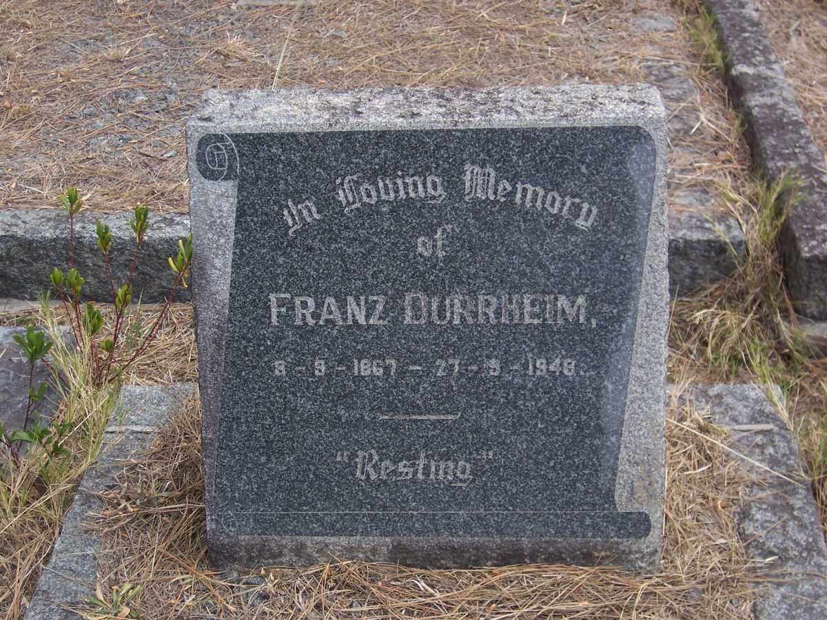 DURRHEIM Franz 1867-1948