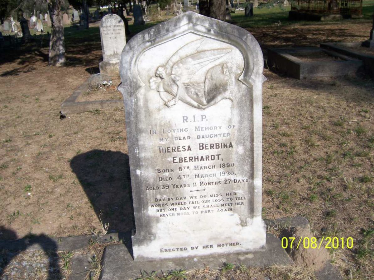 EBERHARDT Theresa Berbina 1890-1930