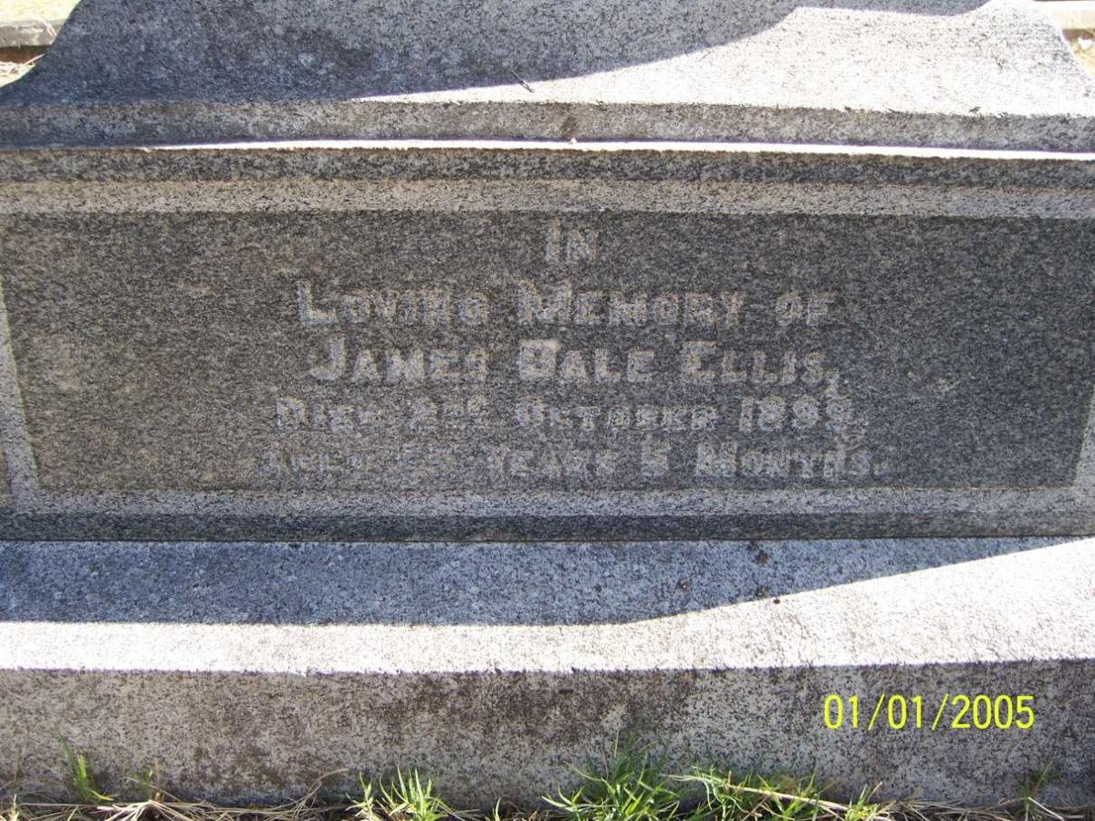 ELLIS James Dale -1899