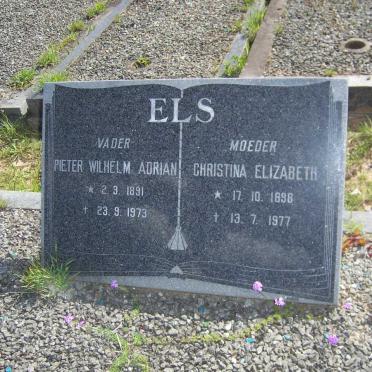 ELS Pieter Wilhelm Adrian 1891-1973 &amp; Christina Elizabeth 1898-1977