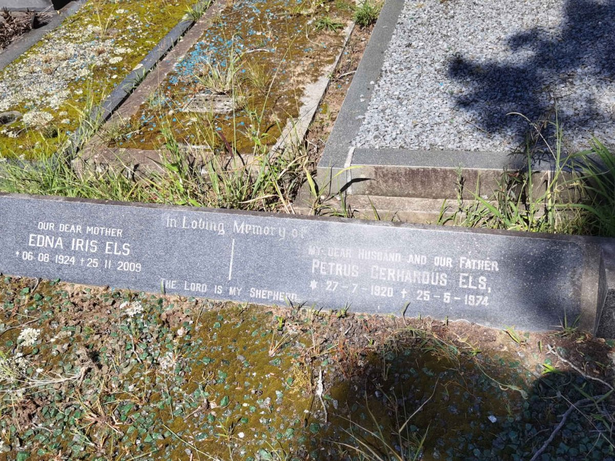 ELS Petrus Gerhardus 1920-1974 &amp; Edna Iris 1924-2009