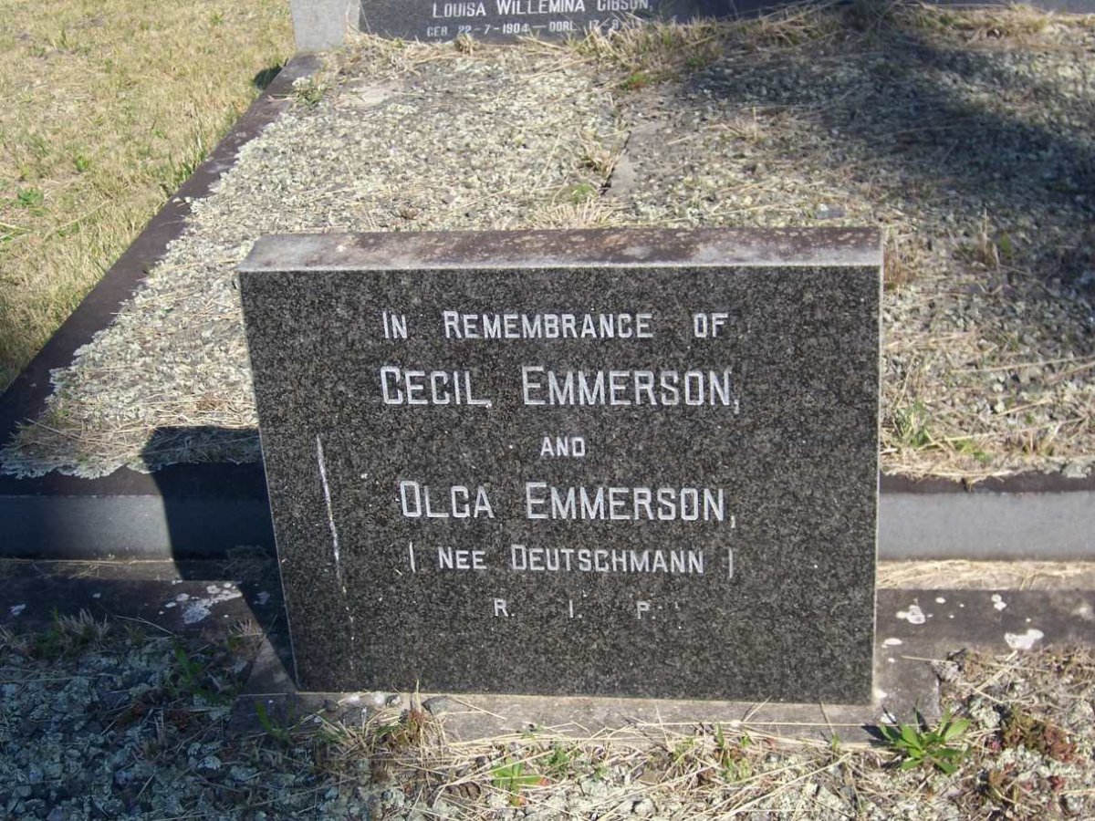 EMMERSON Cecil &amp; Olga DEUTSCHMANN