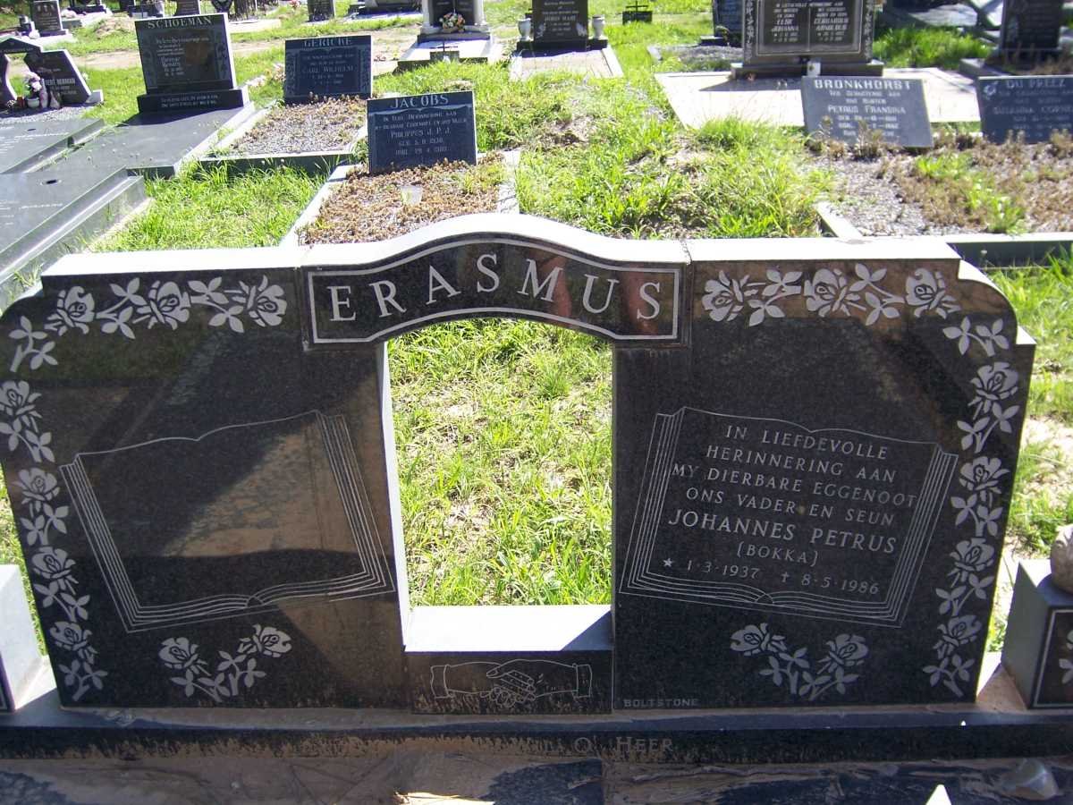 ERASMUS Johannes Petrus 1937-1986