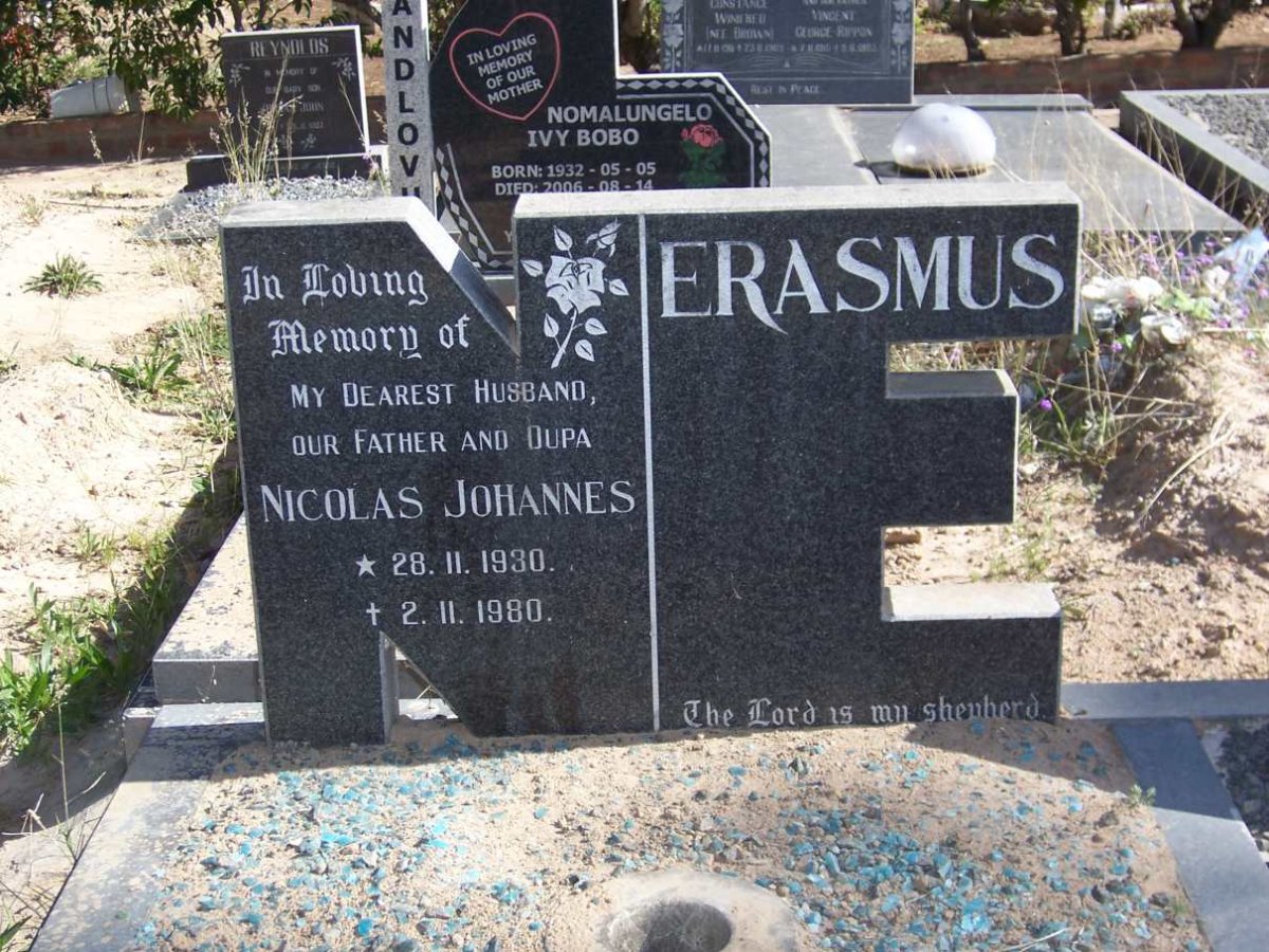 ERASMUS Nicolas Johannes 1930-1980