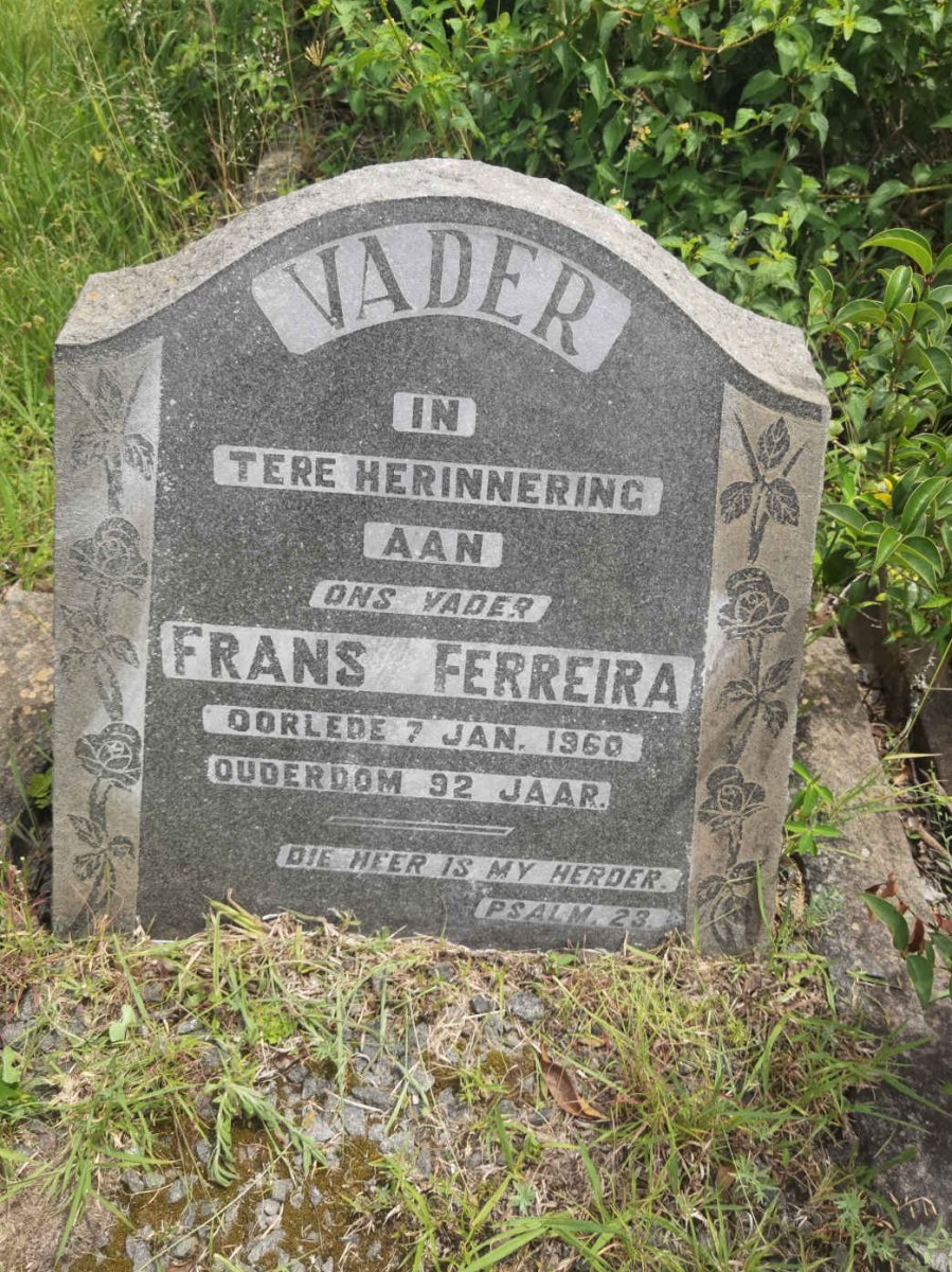 FERREIRA Frans  -1960