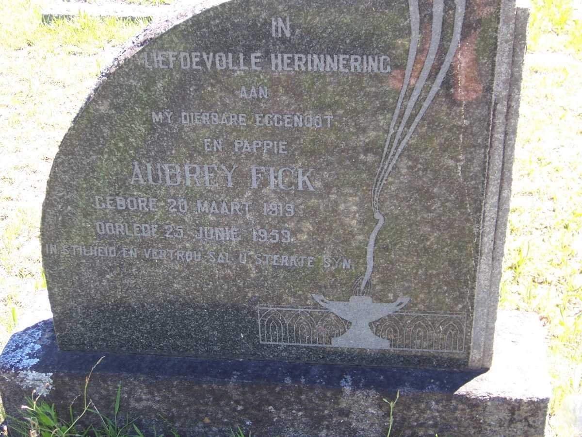 FICK Aubrey 1919-1953