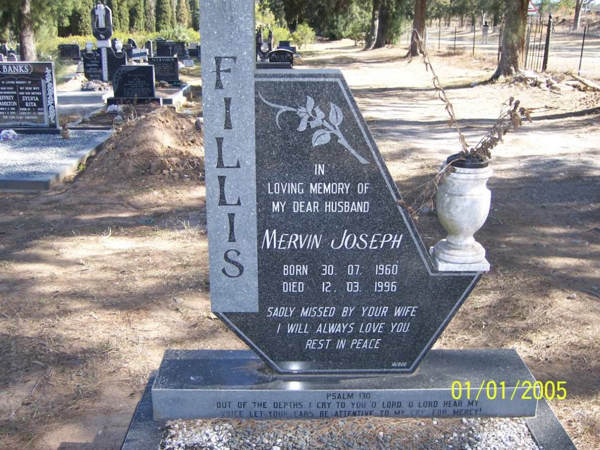 FILLIS Mervin Joseph 1960-1996