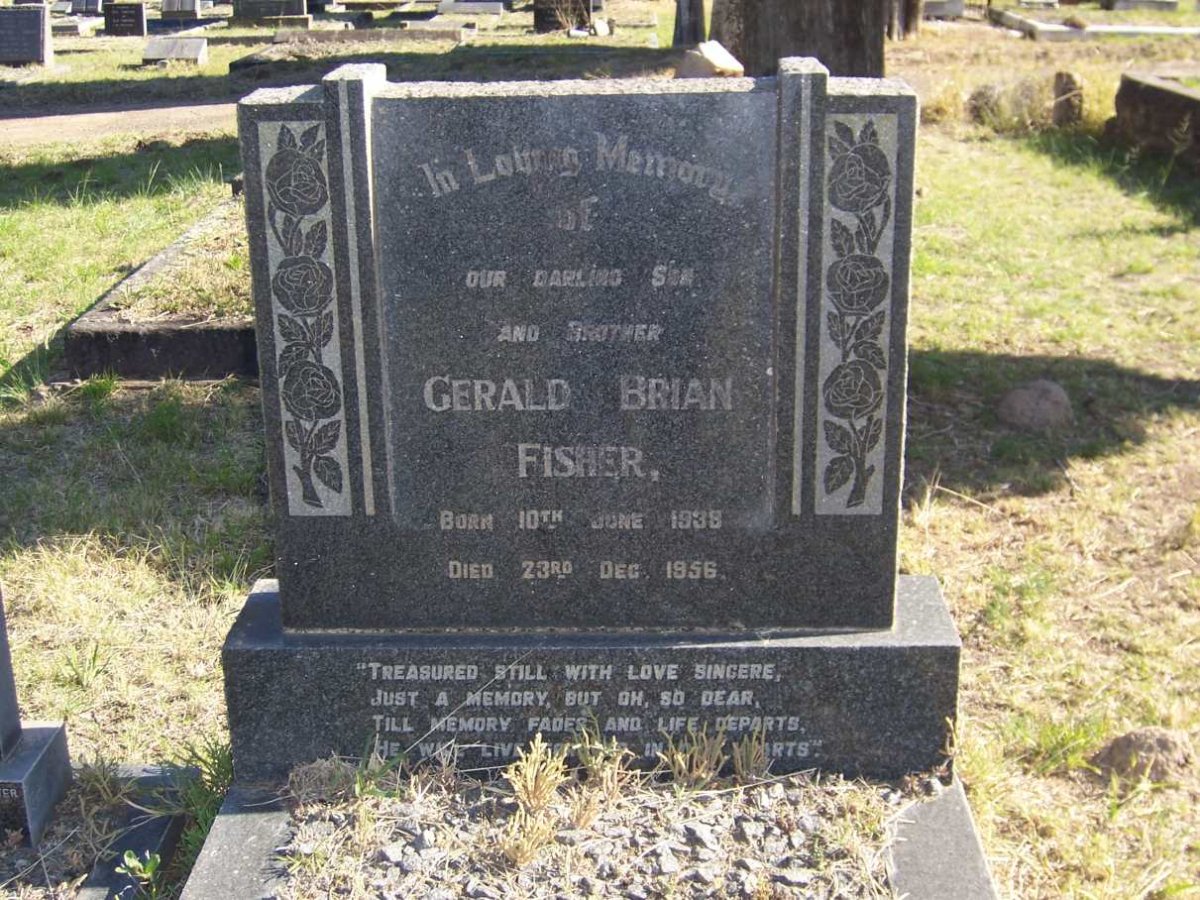 FISHER Gerald Brian 1938-1956