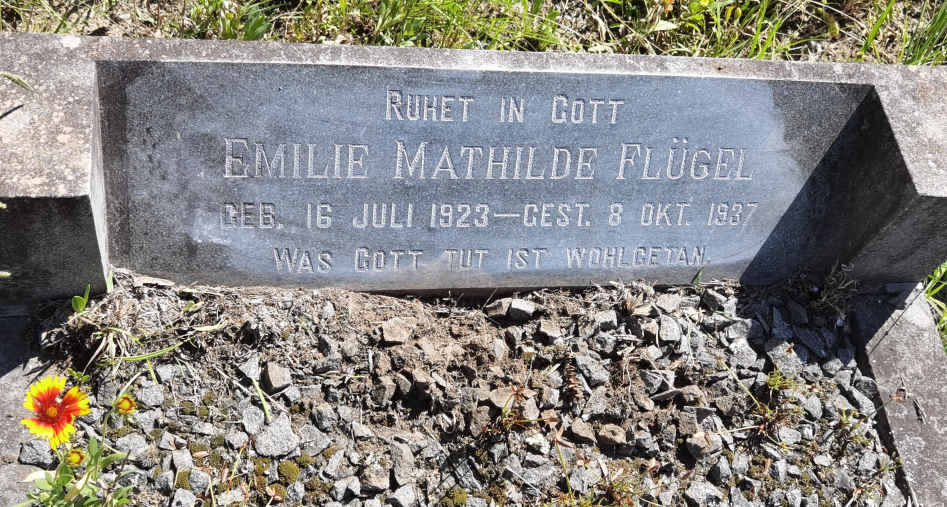 FLUGEL Emilie Mathilde 1923-1937