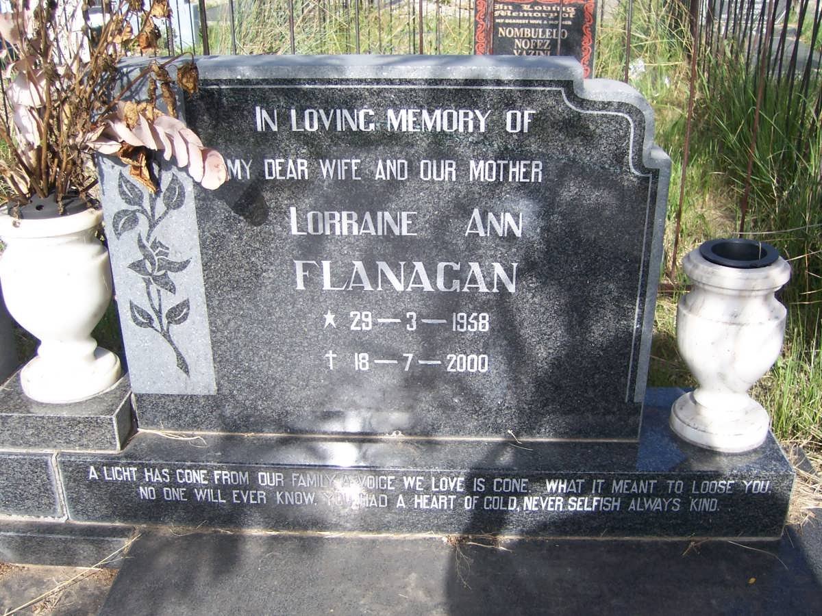FLANAGAN Lorraine Ann 1958-2000