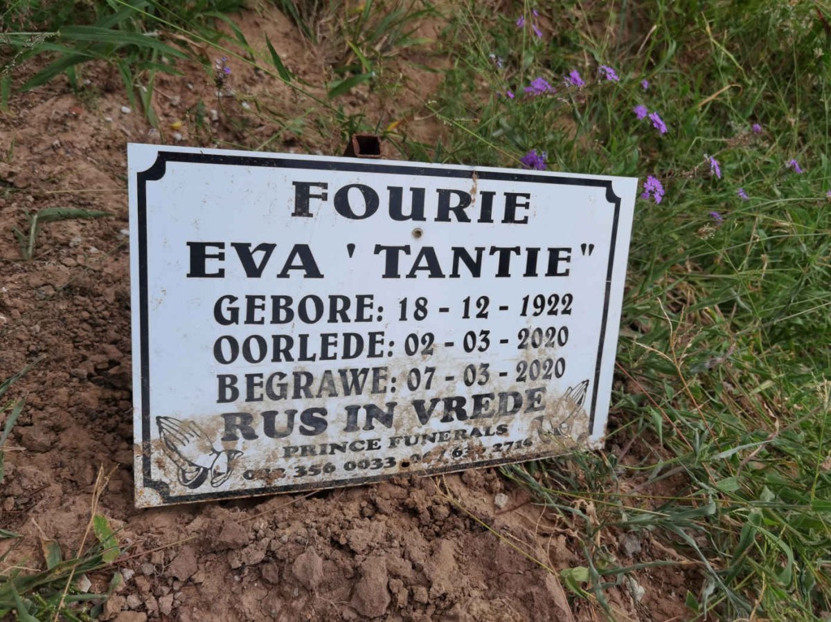FOURIE Eva 1922-2020