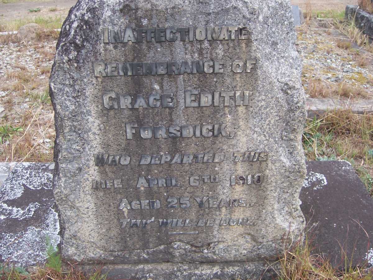 FORSDICK Grace Edith -1918