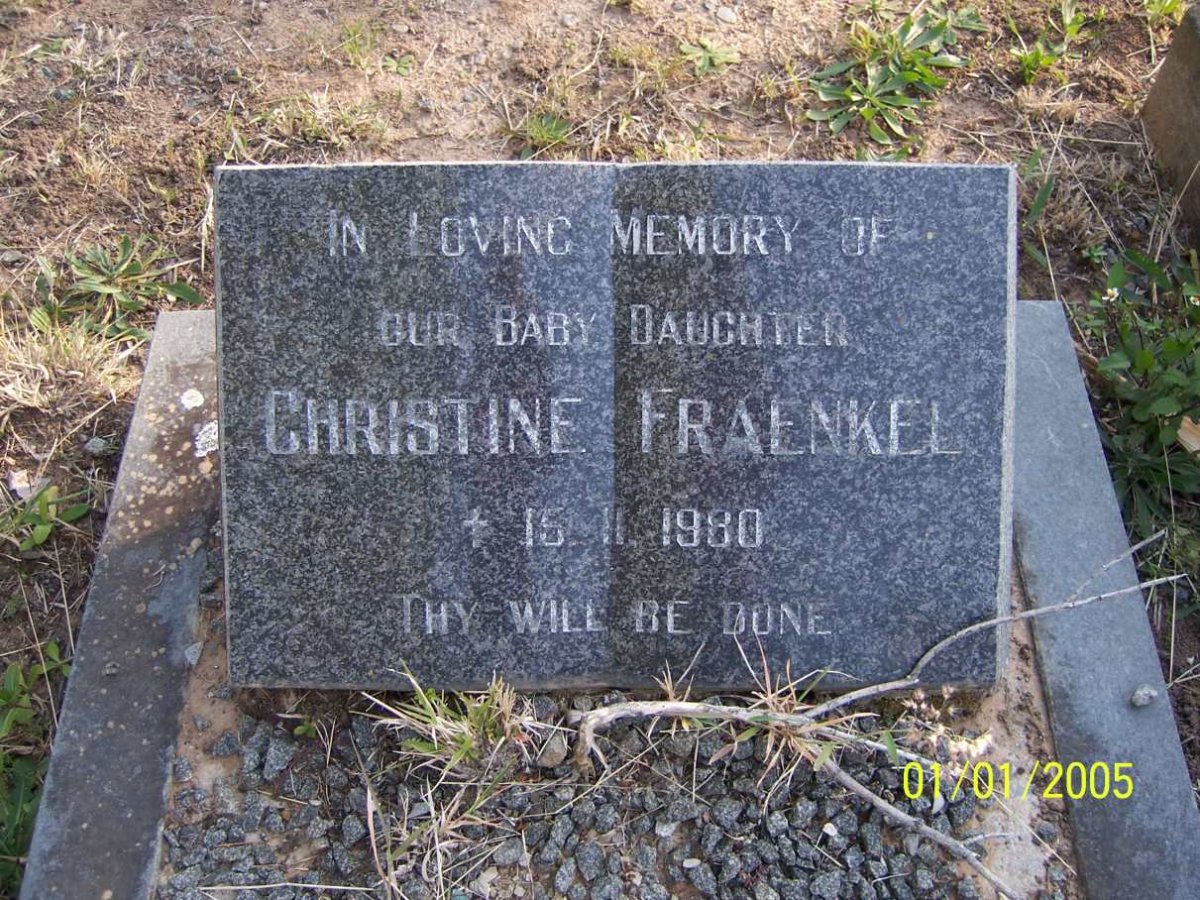 FRAENKEL Christine -1980