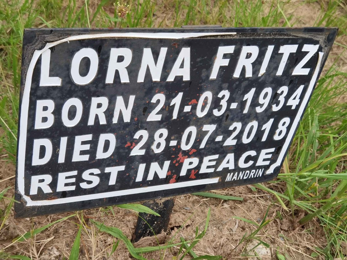 FRITZ Lorna 1934-2018