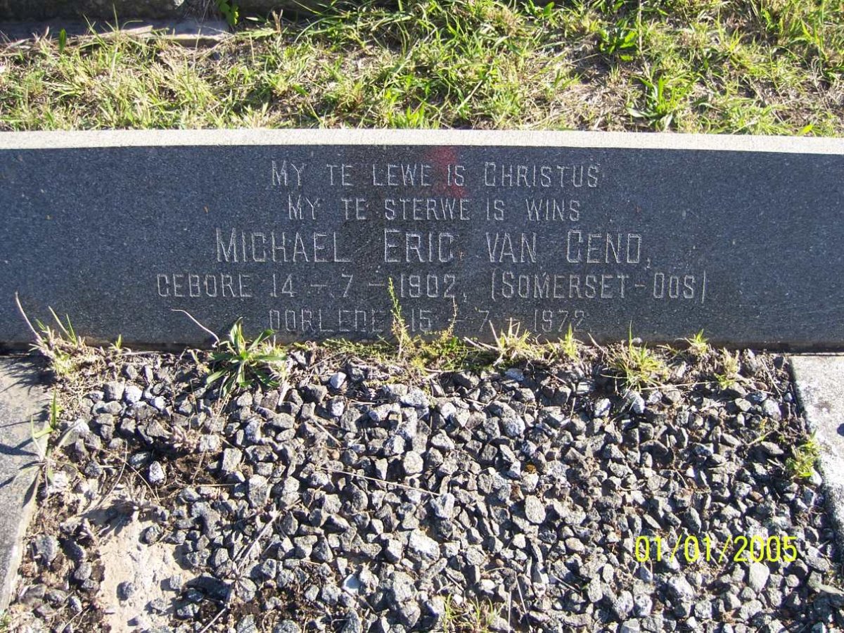 GEND Michael Eric, van 1902-1972