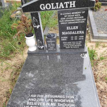 GOLIATH Ellen Magdalena 1949-2016