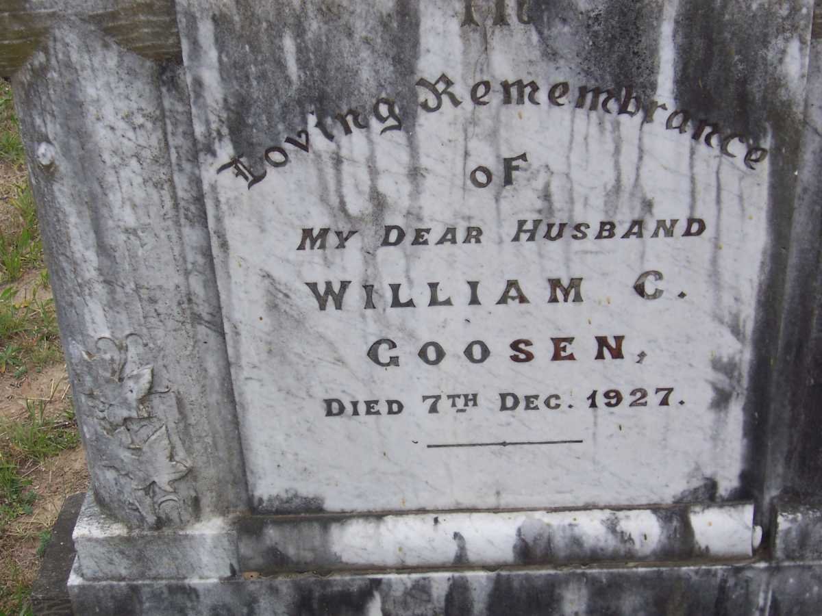 GOOSEN William C. -1927