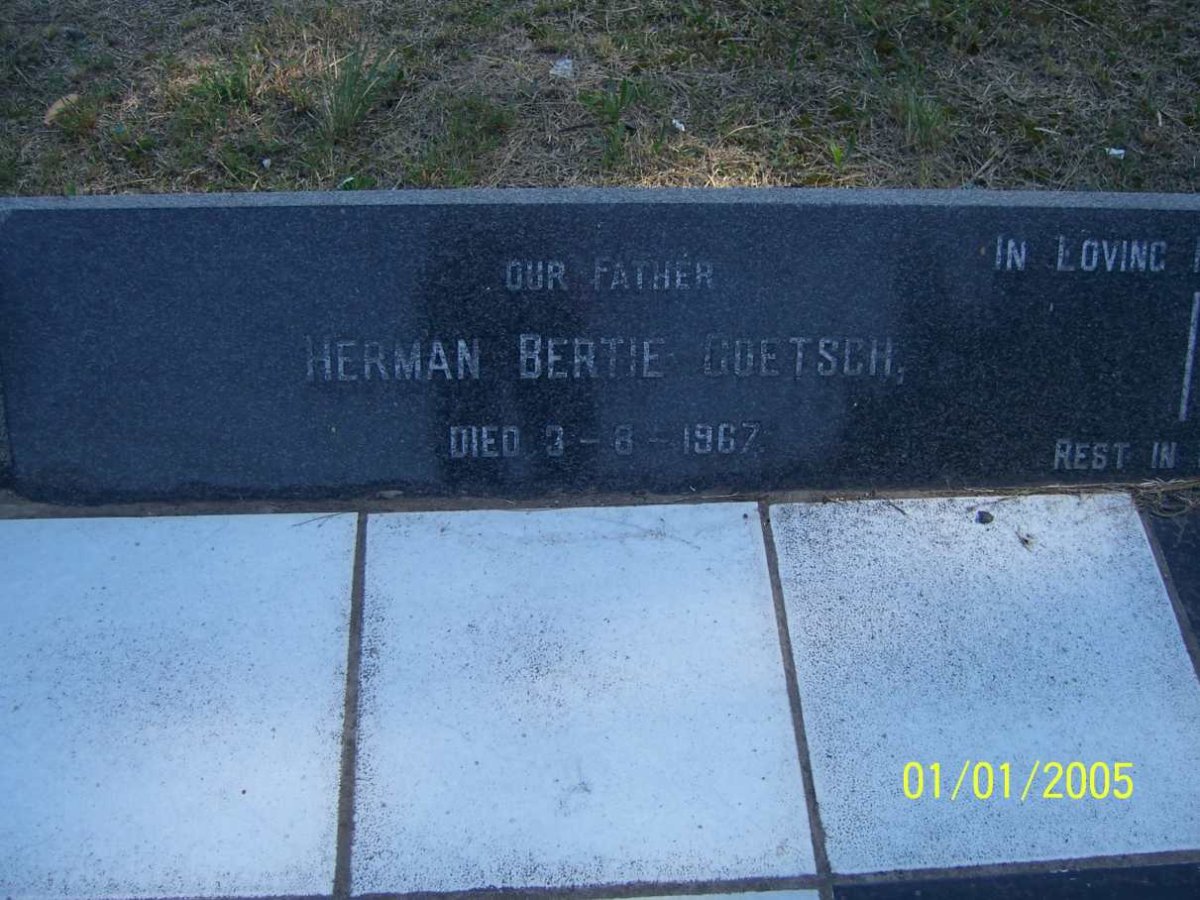 GOETSCH Herman Bertie -1967