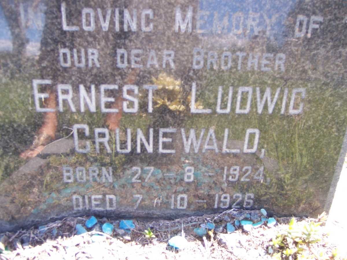 GRUNEWALD Ernest Ludwig 1924-1926