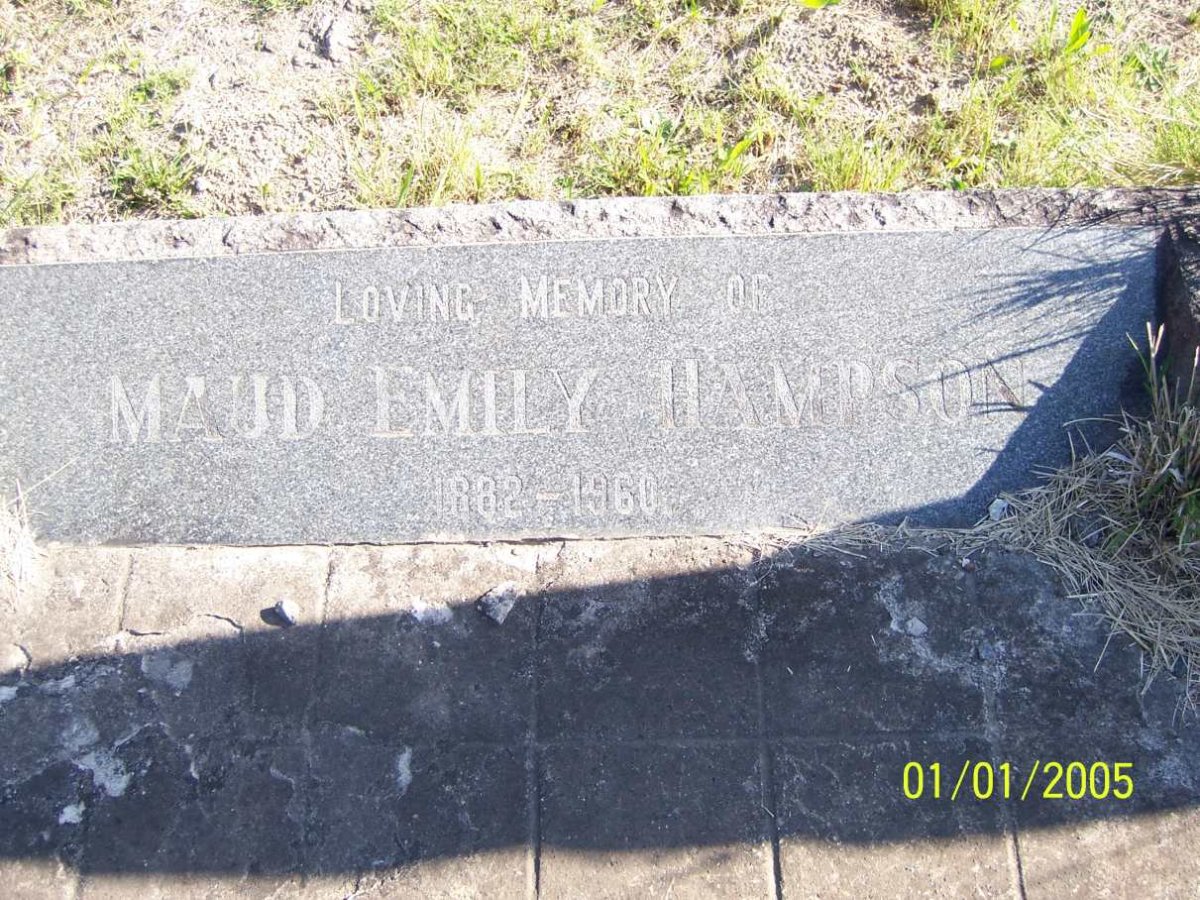 HAMPSON Maud Emily 1882-1960
