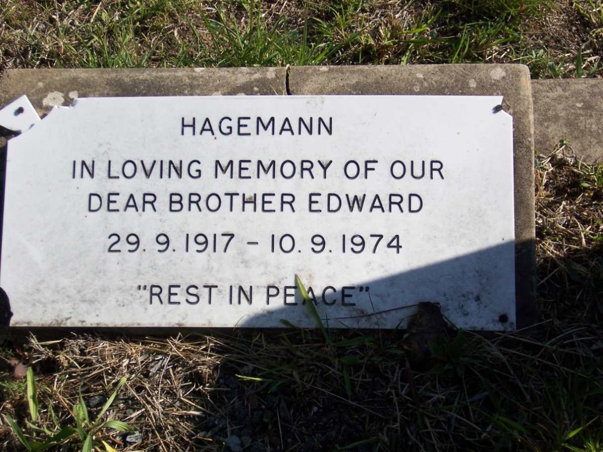 HAGEMANN Edward 1917-1974