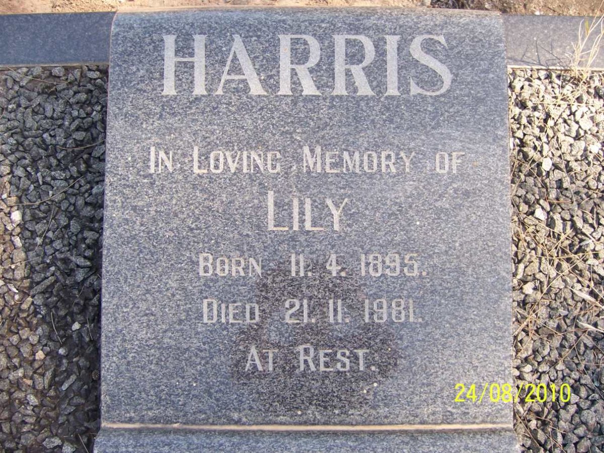 HARRIS Lily 1895-1981