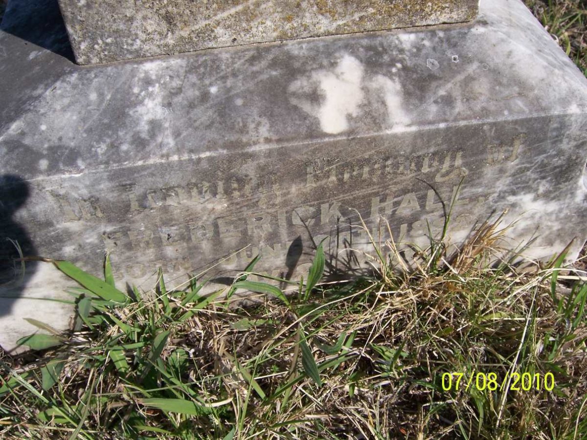 HALL Frederick 1892-189?