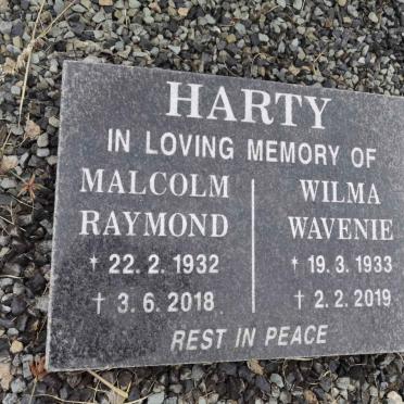 HARTY Malcolm Raymond 1932-2018 &amp; Wilma Wavenie 1933-2019