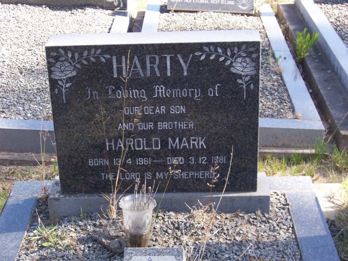 HARTY Harold Mark 1961-1981