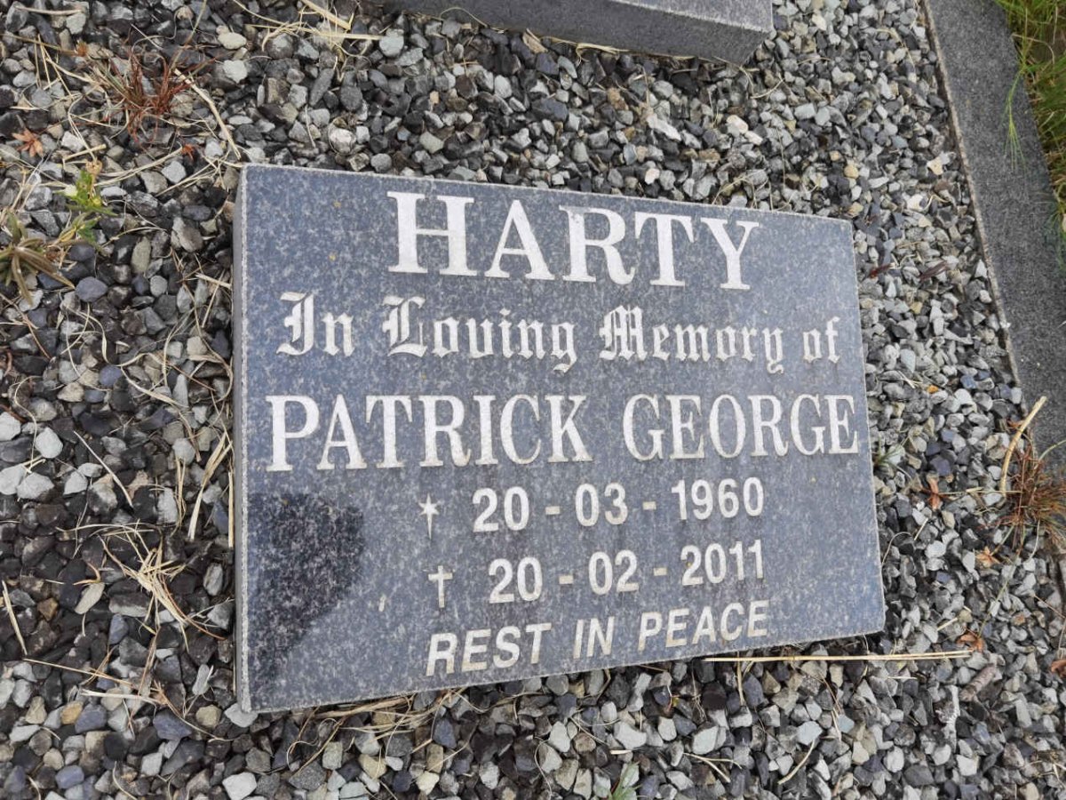 HARTY Patrick George 1960-2011