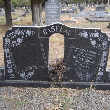HASELAU Walter Edward 1930-1978