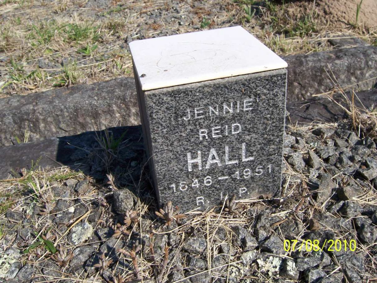HALL Jennie Reid 1846-1951