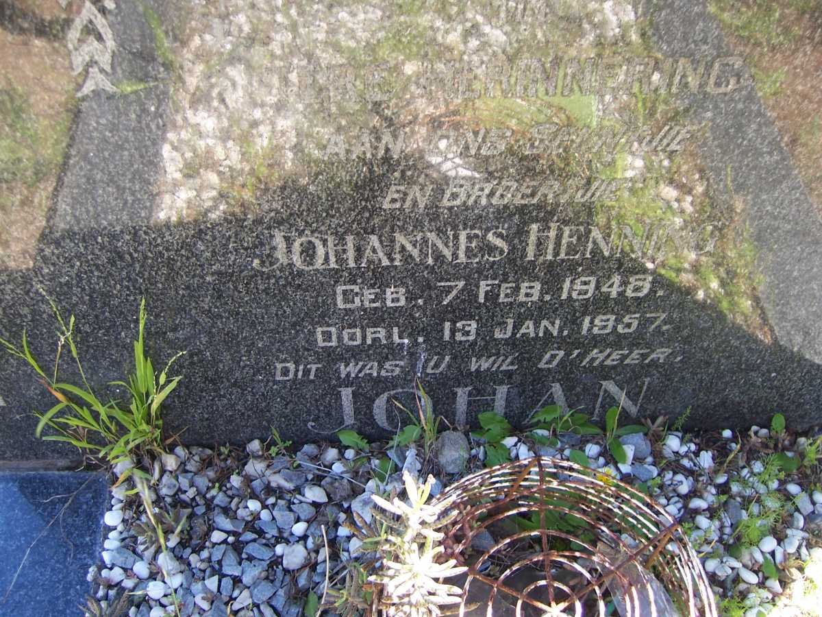 HENNING Johannes 1948-1957