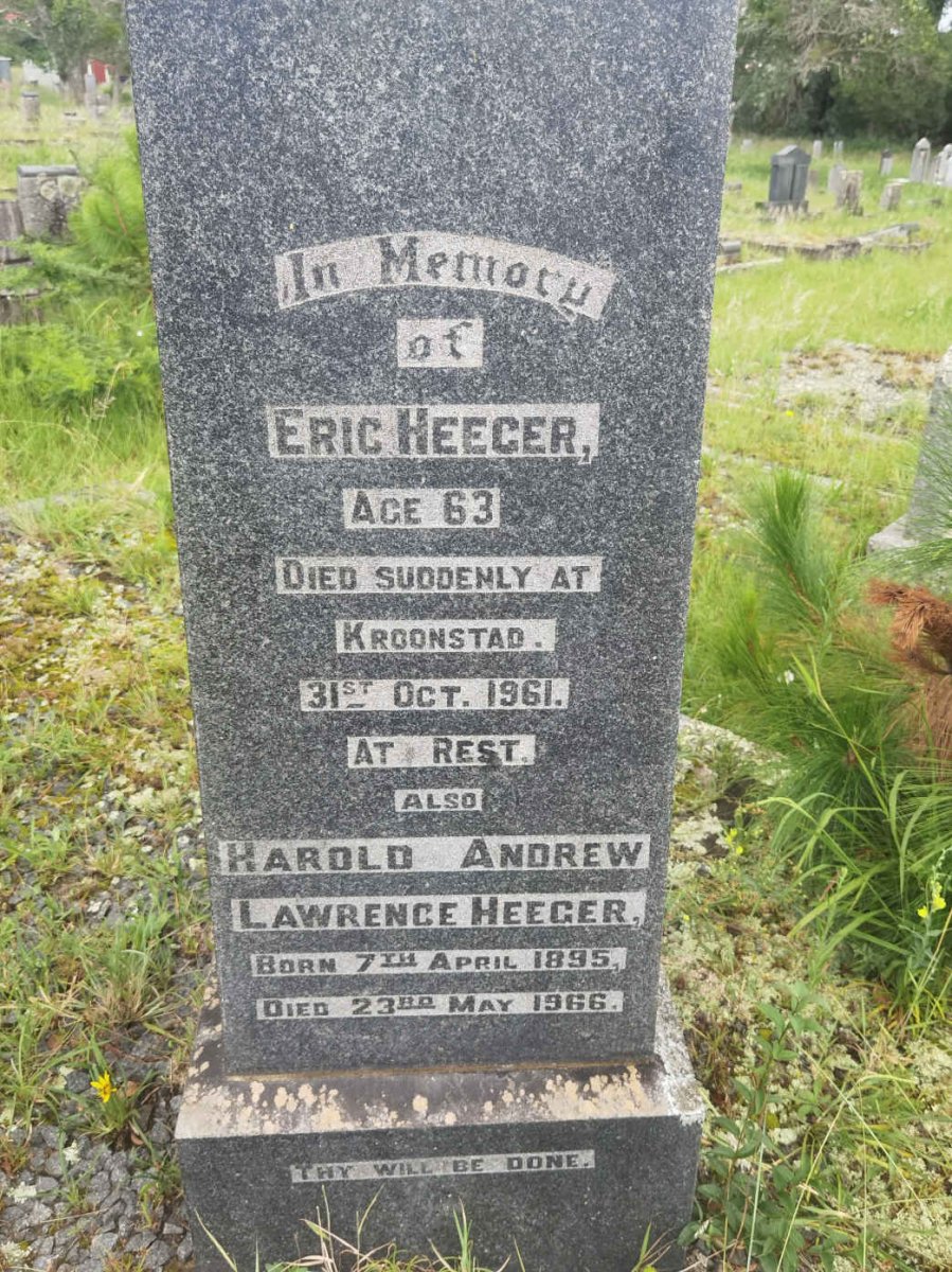 HEEGER Eric -1961 :: HEEGER Harold Andrew Lawrence 1895 -1966